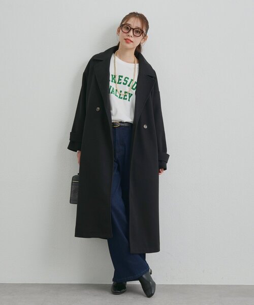 un dix cors(アンディコール)の「【驚くほど伸びてストレスフリー】ハイパーストレッチワイドデニム(デニムパンツ・レディース・インディゴブルー・0/1)」の12枚目の写真