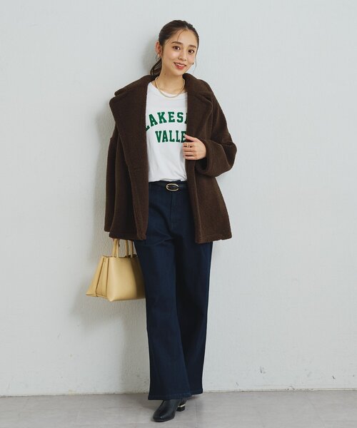 un dix cors(アンディコール)の「【驚くほど伸びてストレスフリー】ハイパーストレッチワイドデニム(デニムパンツ・レディース・インディゴブルー・0/1)」の14枚目の写真