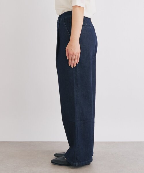 un dix cors(アンディコール)の「【驚くほど伸びてストレスフリー】ハイパーストレッチワイドデニム(デニムパンツ・レディース・インディゴブルー・0/1)」の18枚目の写真
