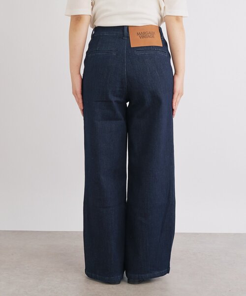 un dix cors(アンディコール)の「【驚くほど伸びてストレスフリー】ハイパーストレッチワイドデニム(デニムパンツ・レディース・インディゴブルー・0/1)」の19枚目の写真