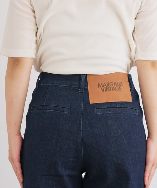 un dix cors(アンディコール)の「【驚くほど伸びてストレスフリー】ハイパーストレッチワイドデニム(デニムパンツ・レディース・インディゴブルー・0/1)」の21枚目の写真