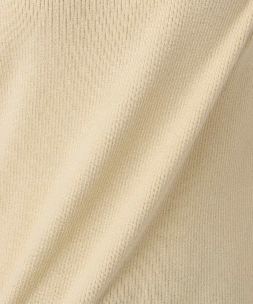 MK MICHEL KLEIN（エムケーミッシェルクラン）の「フェザー切替えコンパクトリブニット/洗える（ニット/セーター・レディース・ライトイエロー/ベージュ/ホワイト・38）」の18枚目の写真
