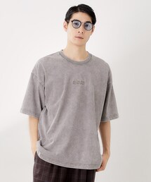 ヴィンテージライク フェード5分袖Tシャツ 【ビッグシルエット/洗濯機OK】