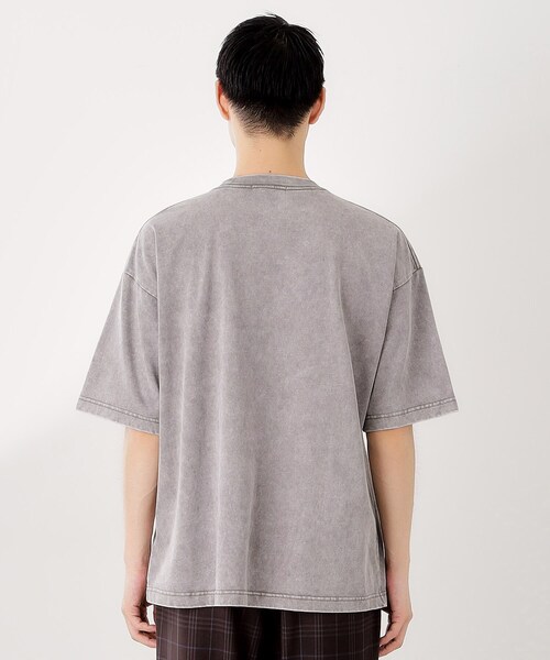 THE SHOP TK (ザ ショップ ティーケー )の「ヴィンテージライク フェード5分袖Tシャツ 【ビッグシルエット/洗濯機OK】(Tシャツ/カットソー・メンズ・グレー/ライトベージュ・04/03/02)」の13枚目の写真