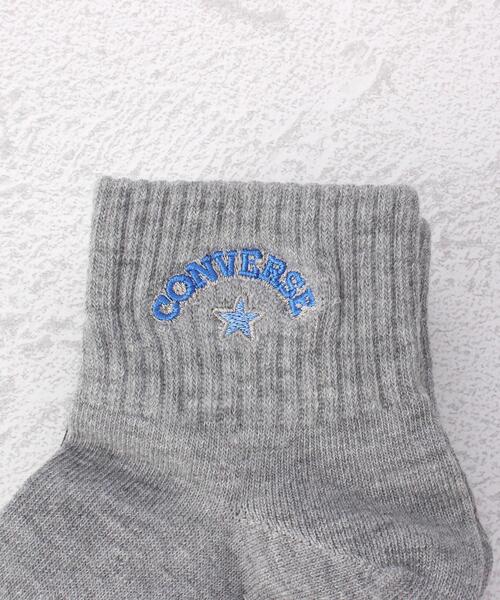 CONVERSE（コンバース）の「◆CONVERSE 異柄刺繍ショート クォーターソックス 3P（ソックス/靴下・レディース・その他・00）」の5枚目の写真