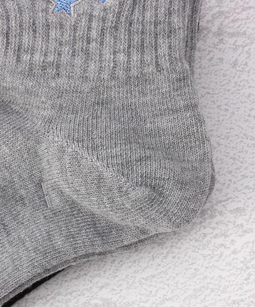 CONVERSE（コンバース）の「◆CONVERSE 異柄刺繍ショート クォーターソックス 3P（ソックス/靴下・レディース・その他・00）」の6枚目の写真