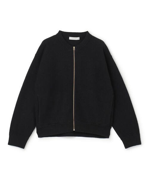 UNFILO(アンフィーロ)の「ウールミルド ZIPニットブルゾン(ブルゾン・レディース・ブラック系/ベージュ系・MEDIUM/SMALL)」の9枚目の写真
