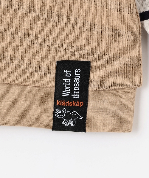 kladskap(クレードスコープ)の「恐竜接結長袖Tシャツ(Tシャツ/カットソー・キッズ・ベージュ/グレー・80cm/90cm/100cm/110cm/120cm/130cm)」の6枚目の写真