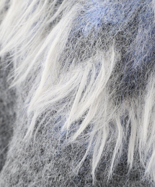 FREE'S MART（フリーズマート）の「◆前後２ＷＡＹノルディック柄リボンカーディ（ニット/セーター・レディース・ホワイト/ブラウン/グレー・FREE）」の8枚目の写真