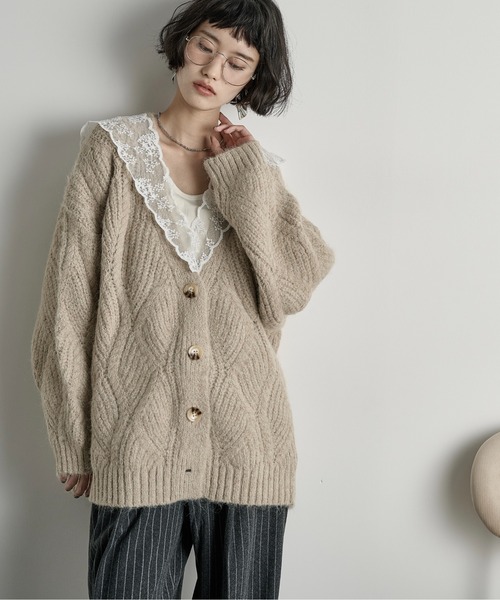 arte アイボリー カーディガン　ニット　セーター 楽天市場】ハートボタン カーディガン レディース カーデ トップス