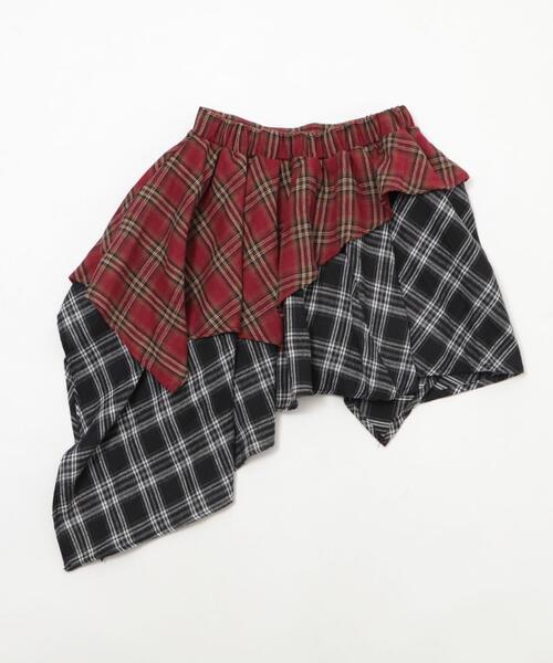 WEGO(ウィゴー)の「WEGO/アシンメトリーチェックミニスカパン(スカート・レディース・レッド系その他/ブラウン/ネイビー・FREE)」の22枚目の写真