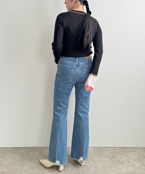 LHELBIE(レルビエ)の「カフスレースニットトップス(ニット/セーター・レディース・ネイビー/ブラック/アイボリー・M)」の20枚目の写真