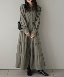 SUGAR BISKET（シュガービスケット）の「コーデュロイ ティアード フレアワンピース（ワンピース）」