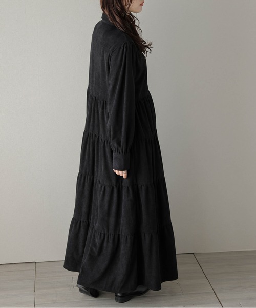 SUGAR BISKET（シュガービスケット）の「コーデュロイ ティアード フレアワンピース（ワンピース・レディース・ブラウン/カーキ/ブラック・C/フリー）」の20枚目の写真