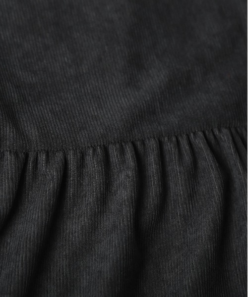 SUGAR BISKET（シュガービスケット）の「コーデュロイ ティアード フレアワンピース（ワンピース・レディース・ブラウン/カーキ/ブラック・C/フリー）」の5枚目の写真