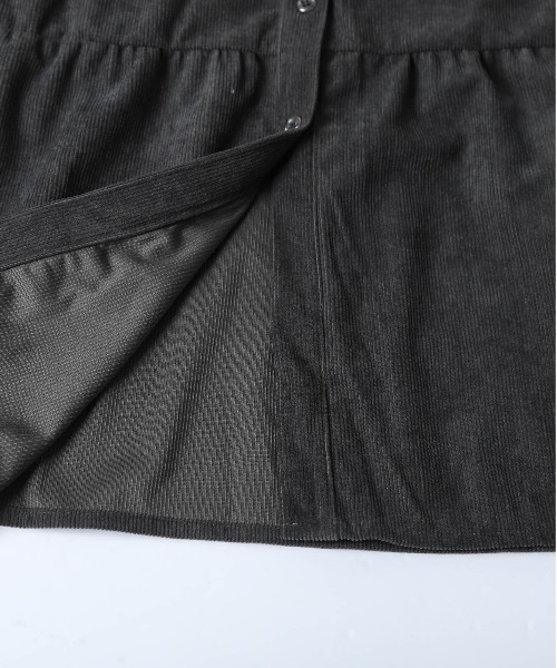 SUGAR BISKET（シュガービスケット）の「コーデュロイ ティアード フレアワンピース（ワンピース・レディース・ブラウン/カーキ/ブラック・C/フリー）」の6枚目の写真
