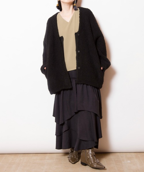 OSMOSIS(オズモーシス)の「ランダムティアードスカート(スカート・レディース・ブラウン/カーキ/ブラック・ONE SIZE)」の20枚目の写真