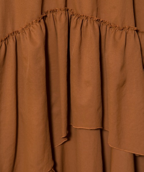 OSMOSIS(オズモーシス)の「ランダムティアードスカート(スカート・レディース・ブラウン/カーキ/ブラック・ONE SIZE)」の21枚目の写真