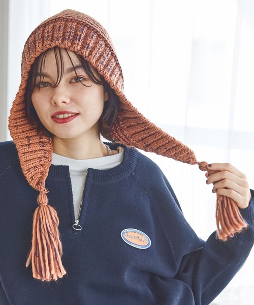 オリジナルユキノミミツキニット帽（ニットキャップ/ビーニー