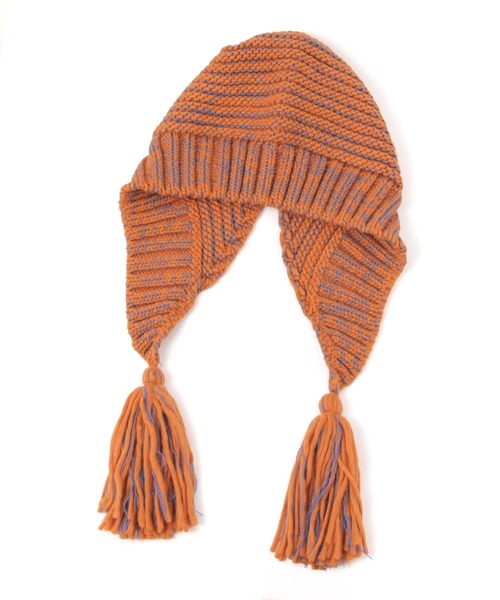 オリジナルユキノミミツキニット帽（ニットキャップ/ビーニー）｜niko