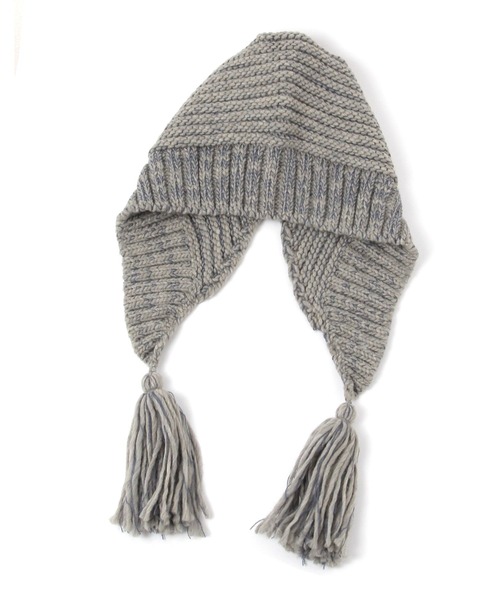 niko and...(ニコアンド)の「オリジナルユキノミミツキニット帽(ニットキャップ/ビーニー・レディース・ブラウン/ピンク/チャコール/アイボリー/ブラック/ライトブラウン/オレンジ/ダークグレー・0)」の2枚目の写真