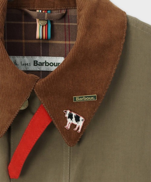 Paul Smith(ポールスミス)の「"Paul Smith Loves Barbour" Beeston ピーチスキンジャケット / 253701 MCA1086(その他アウター・メンズ・キャメル/ブラック・40/38/36/42)」の4枚目の写真