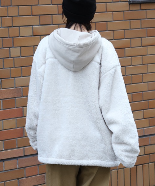 セール】【GERRY/ジェリー】ソフトボア ナイロン切替ノーカラー