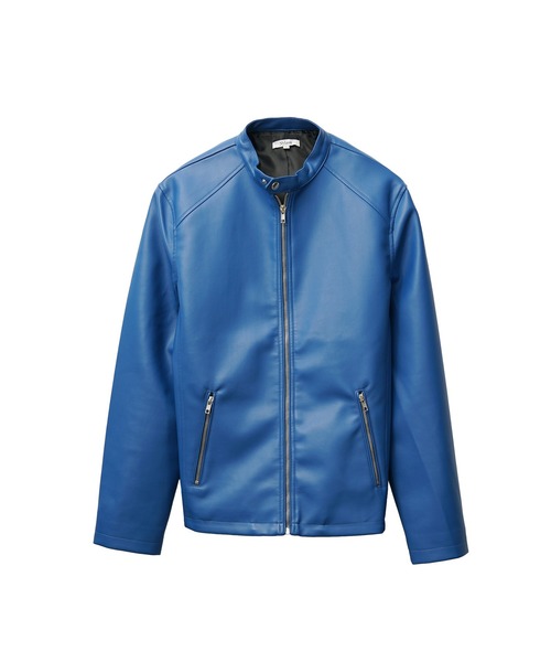 セール】【MinoriTY select】PUレザーシングルライダースジャケット