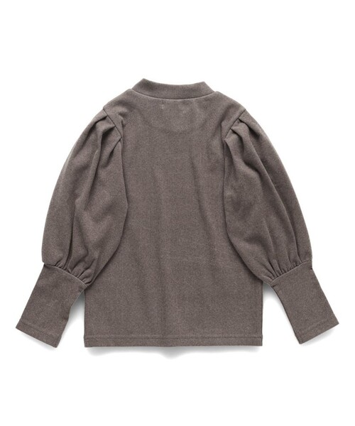 BRANSHES(ブランシェス)の「【もちもちニットソー】袖ボリューム長袖Tシャツ(Tシャツ/カットソー・キッズ・チャコールグレー/アイボリー/ブラウン・100/110/80/90/140/150/120/130)」の11枚目の写真