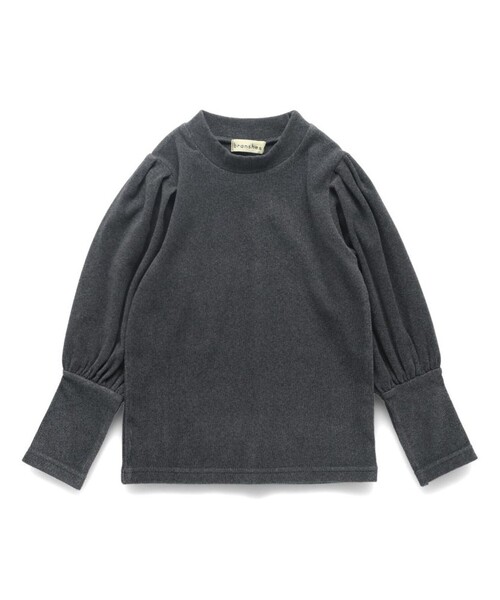 BRANSHES(ブランシェス)の「【もちもちニットソー】袖ボリューム長袖Tシャツ(Tシャツ/カットソー・キッズ・チャコールグレー/アイボリー/ブラウン・100/110/80/90/140/150/120/130)」の12枚目の写真