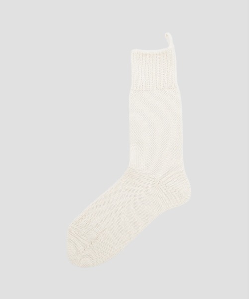 MARGARET HOWELL（マーガレットハウエル）の「COTTON CASHMERE SOCKS（ソックス/靴下・レディース・ピンク/ホワイト/グレー・FREE）」の2枚目の写真