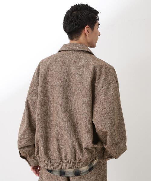 THE SHOP TK （ザ ショップ ティーケー ）の「ツイードフライトビッグブルゾン 【洗濯機OK／セットアップ可】（ブルゾン・メンズ・キャメル/グレー系その他4・02/03/04）」の15枚目の写真