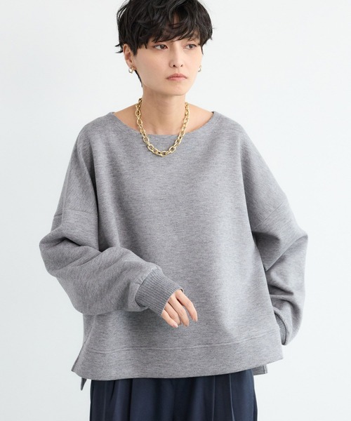 BARNYARDSTORM(バンヤードストーム)の「BARNYARDSTORM / TRスムースボートネックプルオーバー(Tシャツ/カットソー・レディース・ピンク/ホワイト/グレー・S/M)」の13枚目の写真
