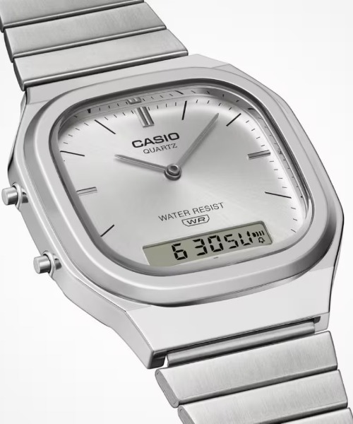 CASIO(カシオ)の「CASIO/カシオ 腕時計 CASIO CLASSIC AQ-240E-7AJF(アナログ腕時計・メンズ・シルバー・FREE)」の3枚目の写真
