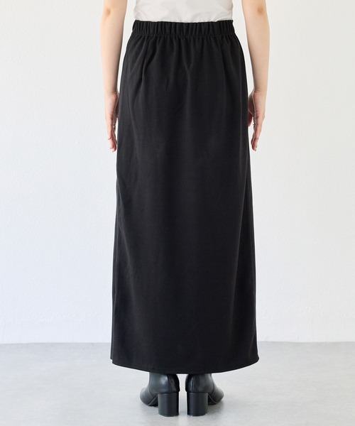LAVEANGE(ラビアンジェ)の「ウールライクカットナロースカート(スカート・レディース・ブラウン/ブラック・5L/M/4L/3L/LL)」の8枚目の写真