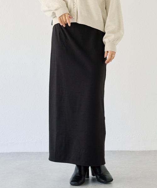 LAVEANGE(ラビアンジェ)の「ウールライクカットナロースカート(スカート・レディース・ブラウン/ブラック・5L/M/4L/3L/LL)」の17枚目の写真
