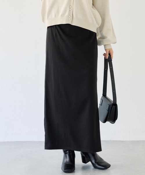 LAVEANGE(ラビアンジェ)の「ウールライクカットナロースカート(スカート・レディース・ブラウン/ブラック・5L/M/4L/3L/LL)」の18枚目の写真