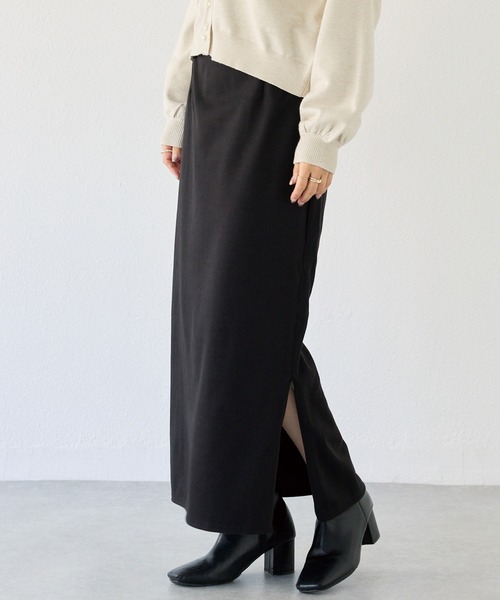 LAVEANGE(ラビアンジェ)の「ウールライクカットナロースカート(スカート・レディース・ブラウン/ブラック・5L/M/4L/3L/LL)」の19枚目の写真