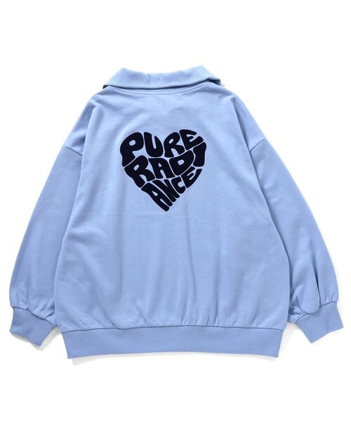 ハーフジップハートBIGトレーナー（スウェット）｜algy（アルジー）の