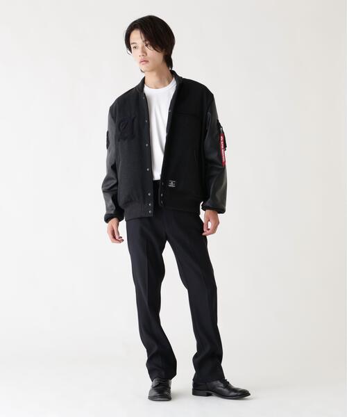 Alpha Industries(アルファインダストリーズ)の「Alpha Industries/アルファインダストリーズ/ALPHA LETTERMAN JACKET/レターマン ジャケット(ブルゾン・メンズ・ブラック・2XL/L/M/XL)」の4枚目の写真