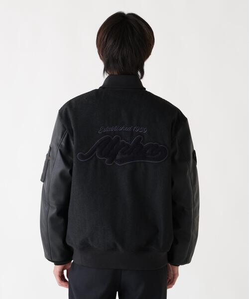 Alpha Industries(アルファインダストリーズ)の「Alpha Industries/アルファインダストリーズ/ALPHA LETTERMAN JACKET/レターマン ジャケット(ブルゾン・メンズ・ブラック・2XL/L/M/XL)」の7枚目の写真