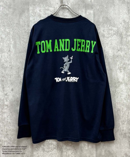 Tom&Jerry(トムアンドジェリー)の「【TOM&JERRY/トム&ジェリー】バックプリント BIGスウェット(スウェット・メンズ・ベージュ系その他2/ベージュ系その他/ベージュ系その他4/ブルー系その他/ネイビー/チャコール/ベージュ/ブラック系その他/ベージュ系その他3/グレー系その他/ブラック/カーキ/グレイッシュベージュ・L/M/XL)」の12枚目の写真
