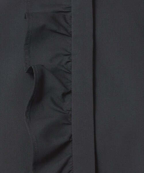 green label relaxing（グリーンレーベルリラクシング）の「フリル ディテール ブラウス マシンウォッシャブル UVカット（シャツ/ブラウス・レディース・ホワイト/ネイビー/ライトブルー・FREE）」の8枚目の写真