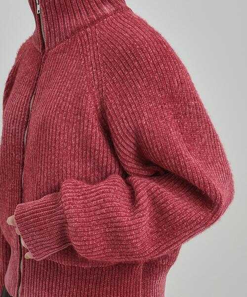 Cutie Blonde(キューティーブロンド)の「大人カジュアルスタイルに フェザーストライプモールブルゾン(ブルゾン・レディース・ボルドー/チャコール/ナチュラル・00)」の15枚目の写真