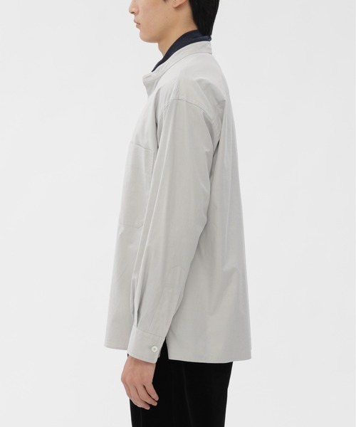 MARGARET HOWELL（マーガレットハウエル）の「BRUSHED COTTON TWILL（シャツ/ブラウス・メンズ・ライトグレー・SMALL/MEDIUM/LARGE）」の6枚目の写真