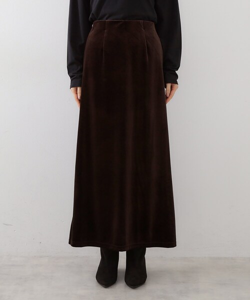 THE SHOP TK (ザ ショップ ティーケー )の「ベロアナロースカート(スカート・レディース・ブラック/ダークブラウン・12/13)」の15枚目の写真