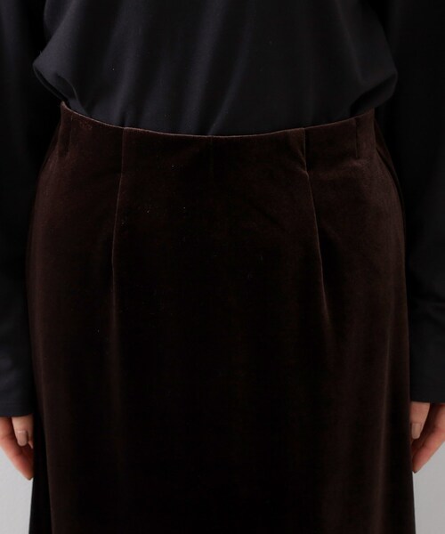 THE SHOP TK (ザ ショップ ティーケー )の「ベロアナロースカート(スカート・レディース・ブラック/ダークブラウン・12/13)」の12枚目の写真