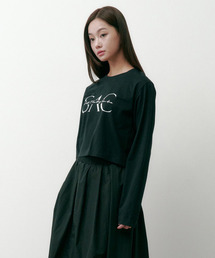 SAC クロップロングスリーブTシャツ ブラック 4W2231303