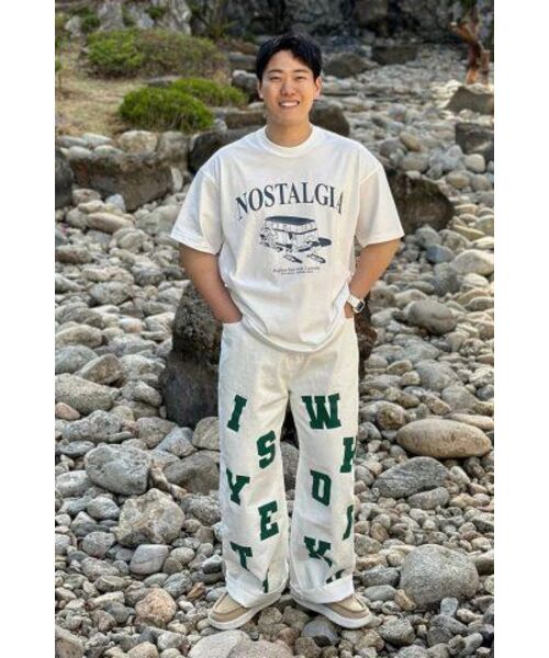 WaiKei(ワイケイ)の「ロゴプリントワイドパンツアイボリー(その他パンツ・メンズ・その他・X-LARGE/SMALL/MEDIUM/LARGE)」の7枚目の写真