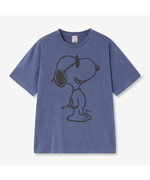 VTWO（ブイツー）の「サングラススヌーピーピグメントTシャツ (NAVY)（Tシャツ/カットソー）」